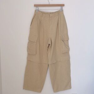 Blossom H Korea Convertible Cargo Wide Leg Pant Medium Joggers